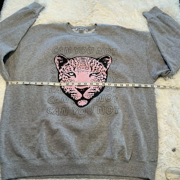 LuluSimon Studio | Can You Not Gray Crewneck Sweatshirt size XL - Picture 8 of 9